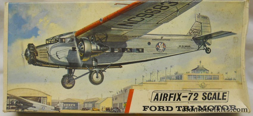 Airfix 1/72 Ford Tri-Motor American Airlines - (Trimotor) Type Three Logo, 489 plastic model kit